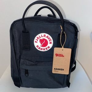 Authentic Fjallraven Kanken Mini Backpack Black
